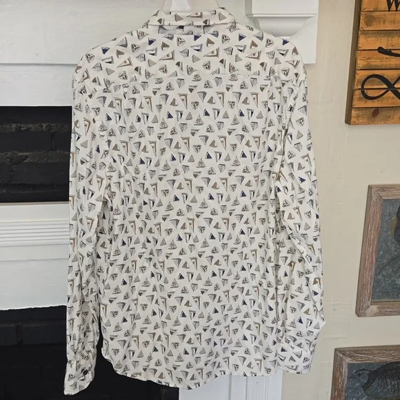 Nautica long sleeve shirt with sailboats - Picture 9 of 9